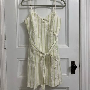 Banana Republic White Striped Sundress